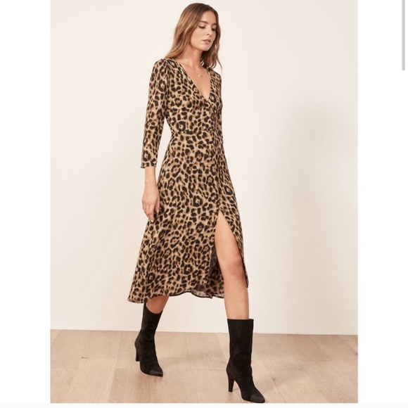 Reformation Dresses & Skirts - Reformation Alma midi dress in leopard